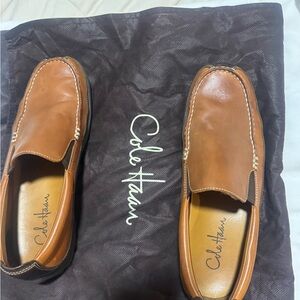 Cole Haan Men's Tan Leather Slip-Ons